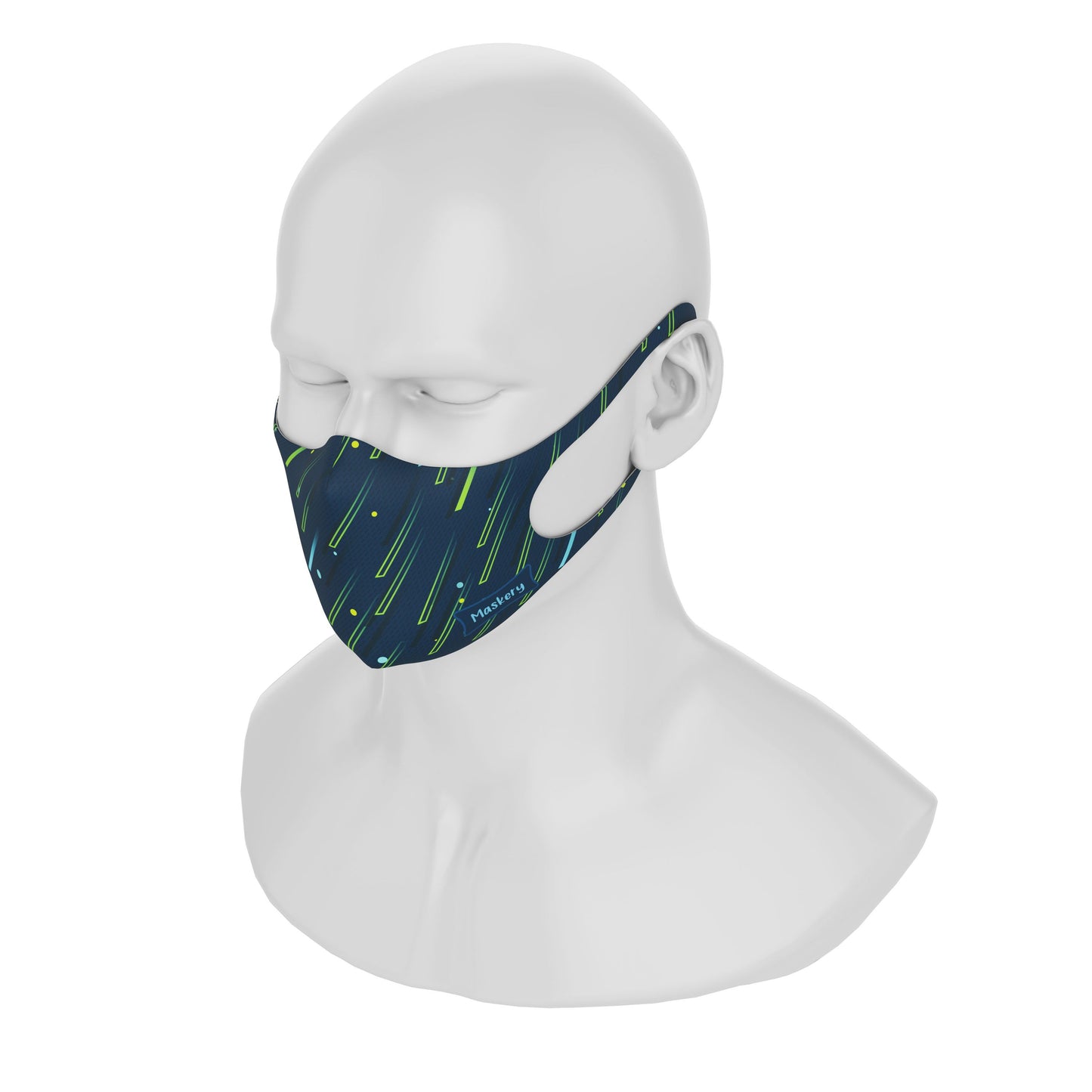 Maskery Design Face Mask Meteorite Rain