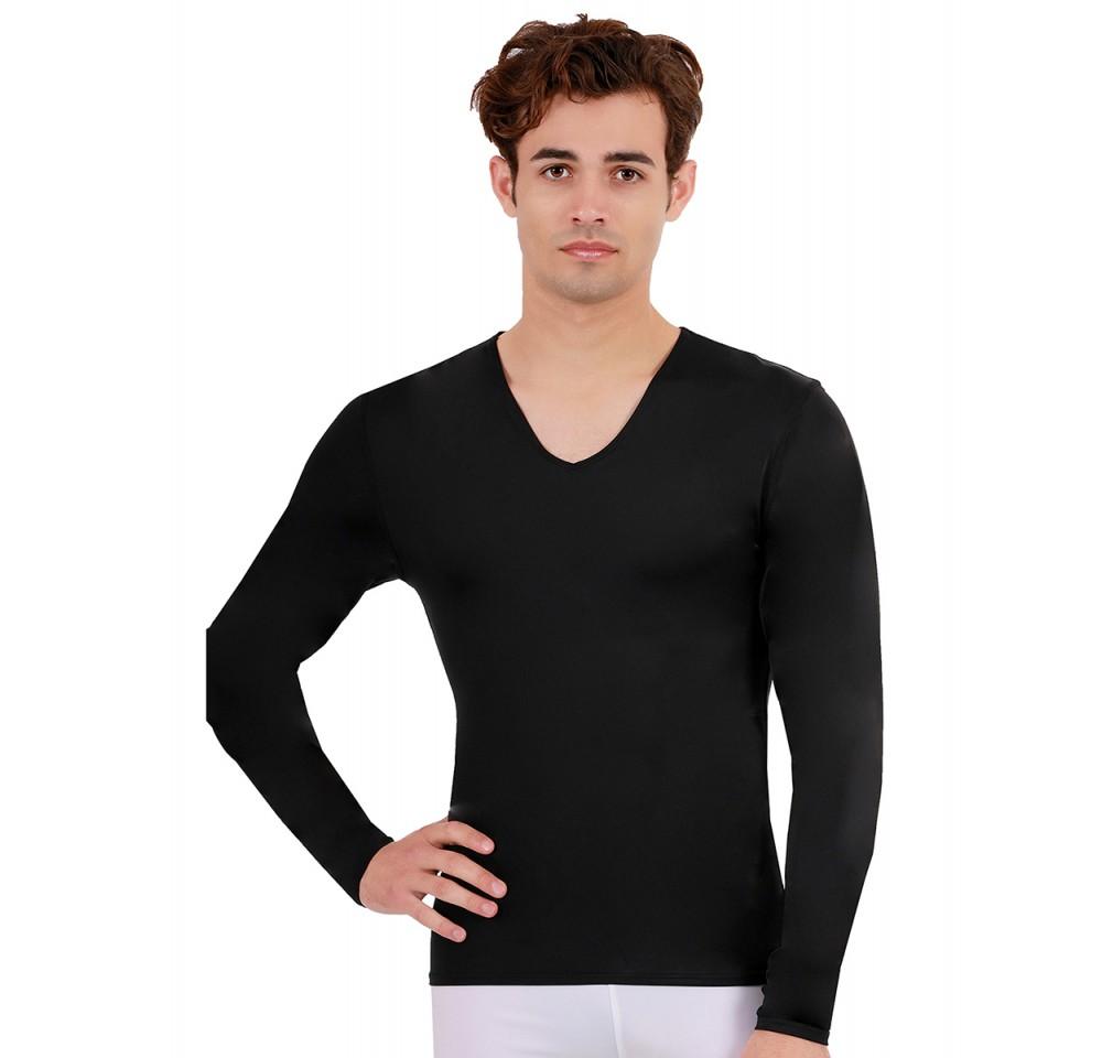 I.S.PRO USA Long Sleeve Active Wear Medium Compression V-Neck -
