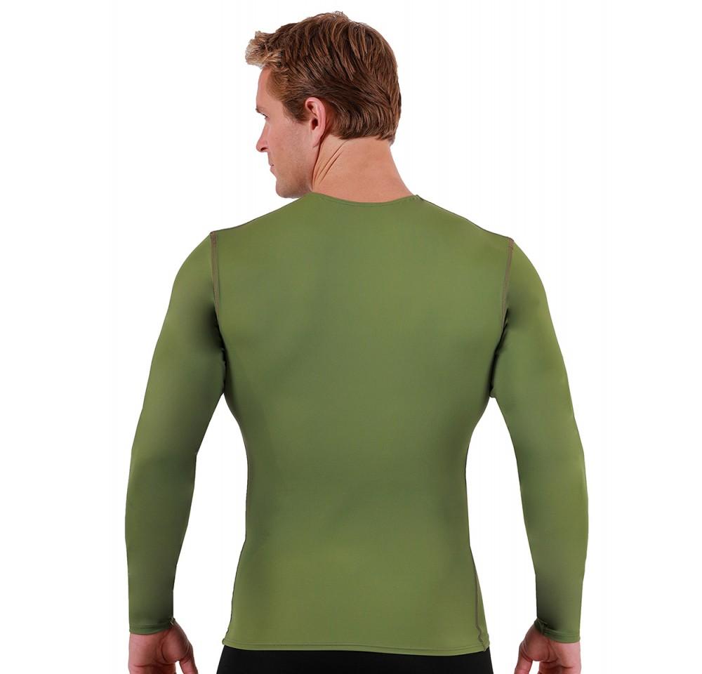 I.S.PRO USA Long Sleeve Active Wear Medium Compression V-Neck -