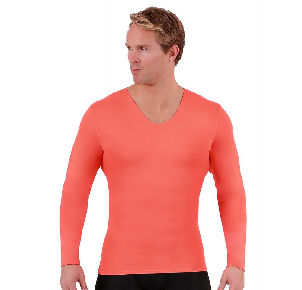I.S.PRO USA Long Sleeve Active Wear Medium Compression V-Neck -