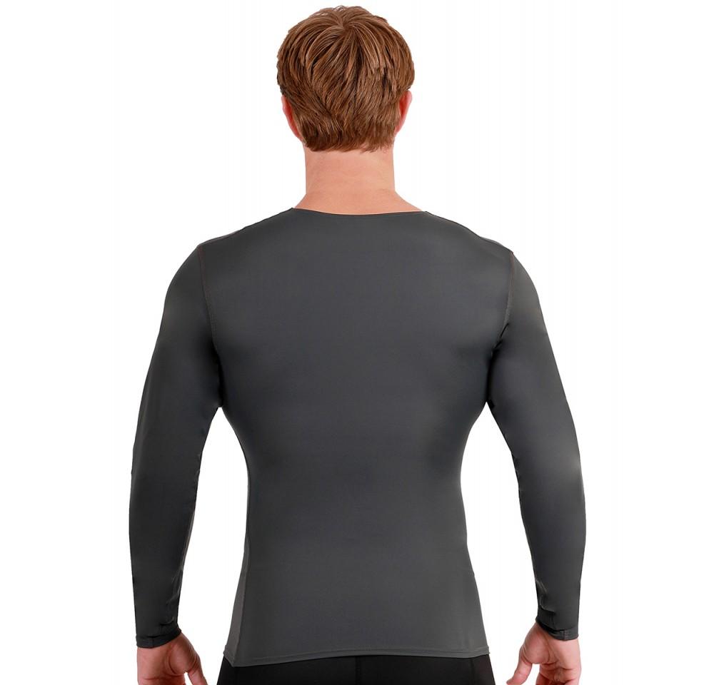 I.S.PRO USA Long Sleeve Active Wear Medium Compression V-Neck -