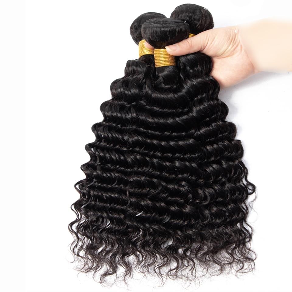 BeuMax 10A Grade 3/4 Deep Wave Bundles with 4x4 Closure Brazilian