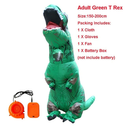 Adult Velociraptor Dinosaur Inflatable Costume party T REX cosplay