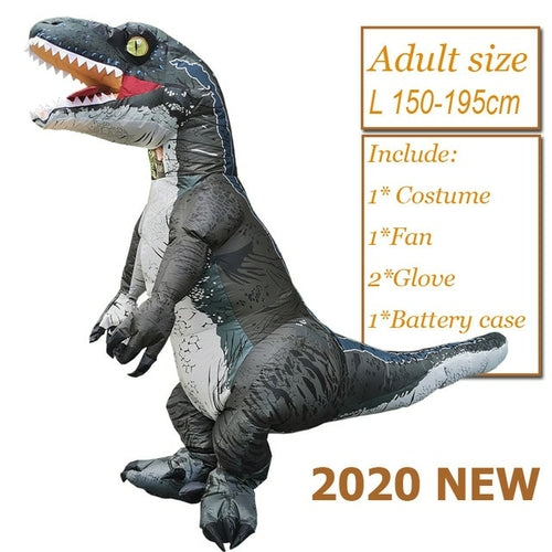 Adult Velociraptor Dinosaur Inflatable Costume party T REX cosplay
