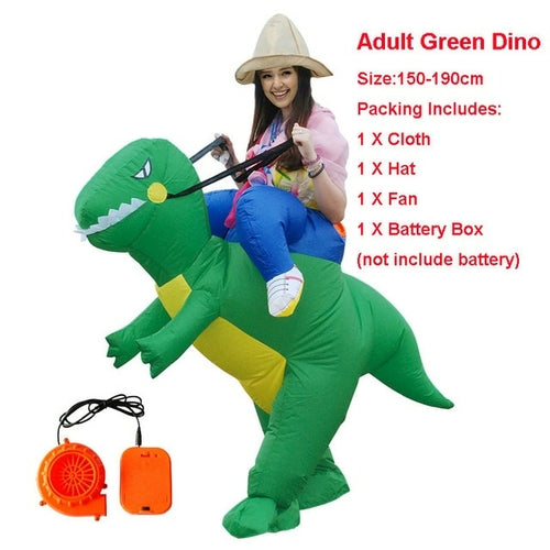 Adult Velociraptor Dinosaur Inflatable Costume party T REX cosplay