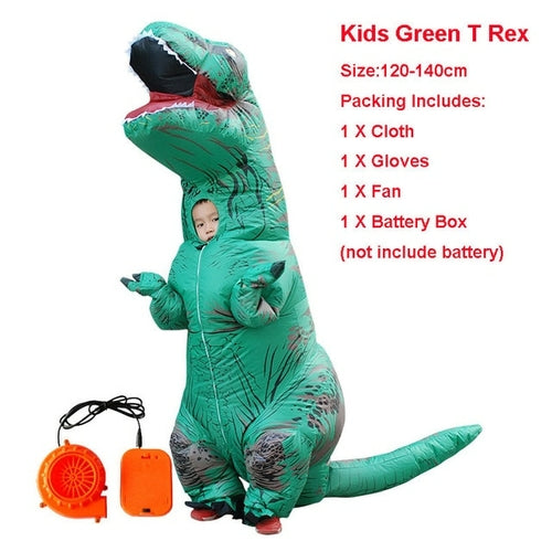 Adult Velociraptor Dinosaur Inflatable Costume party T REX cosplay