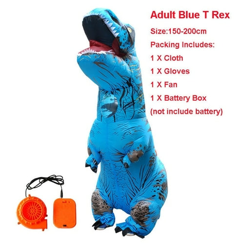 Adult Velociraptor Dinosaur Inflatable Costume party T REX cosplay
