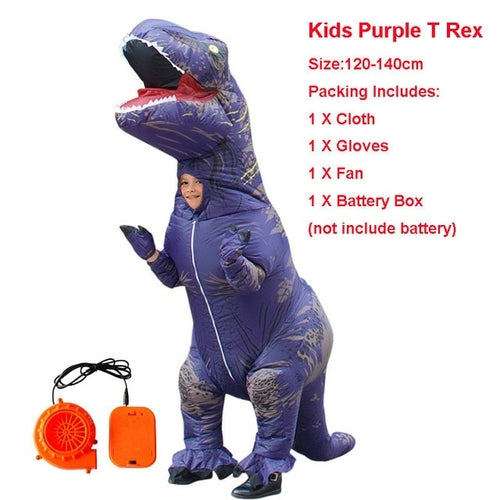Adult Velociraptor Dinosaur Inflatable Costume party T REX cosplay