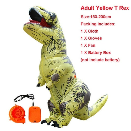 Adult Velociraptor Dinosaur Inflatable Costume party T REX cosplay