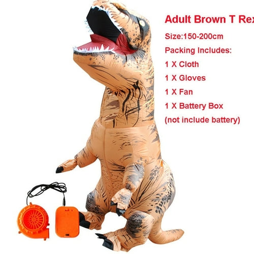 Adult Velociraptor Dinosaur Inflatable Costume party T REX cosplay