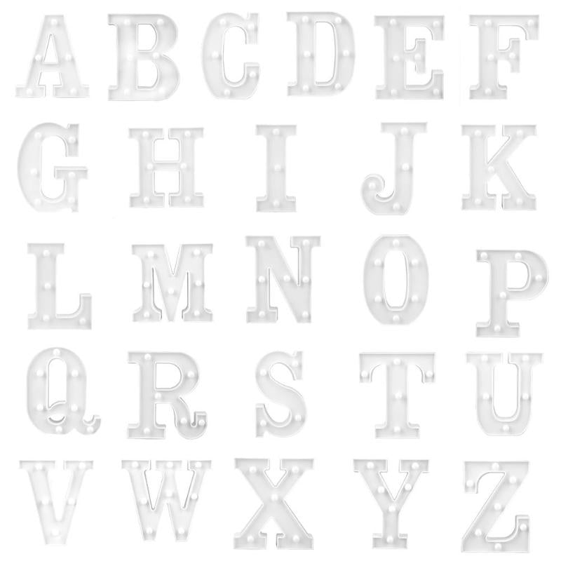 DIY Christmas Light Marquee Sign Alphabet 3D Wall