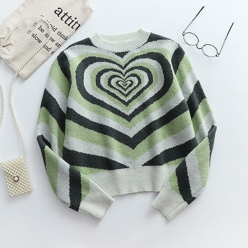 Heart Slim Long Sleeve Jumper Knitwear