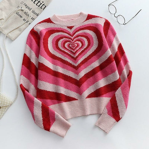 Heart Slim Long Sleeve Jumper Knitwear