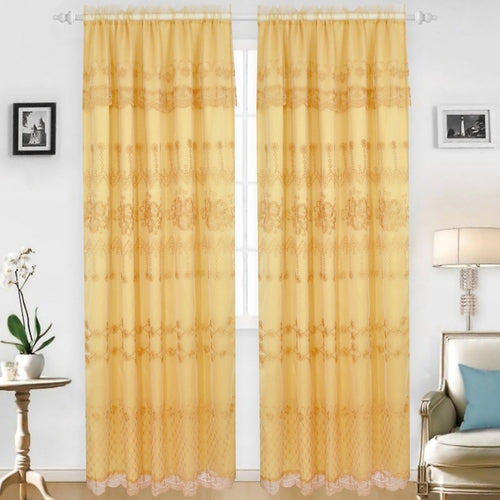 Holly - Embroidered Panel With Backing - Set of Two - Assorted Colors