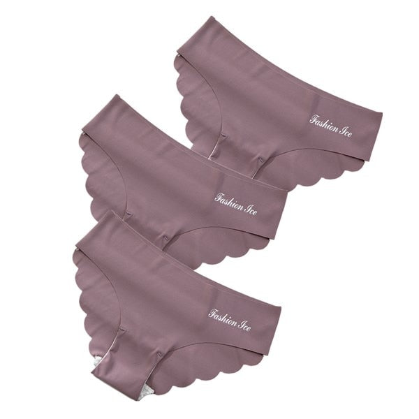 3PCS/Set Women Seamless Lingerie Female Thongs Sexy Underwear Woman Invisible Low-Rise Underpant Women's Panties Bikini Briefs