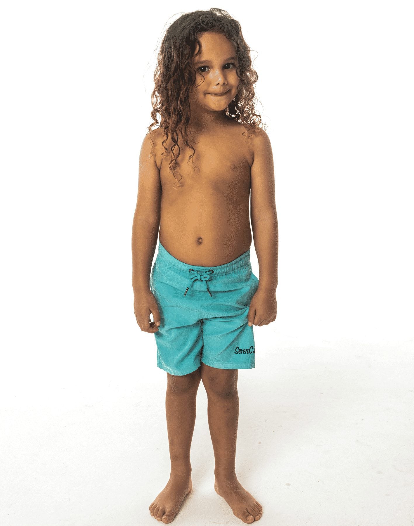 Sky Blue Kids Shorts