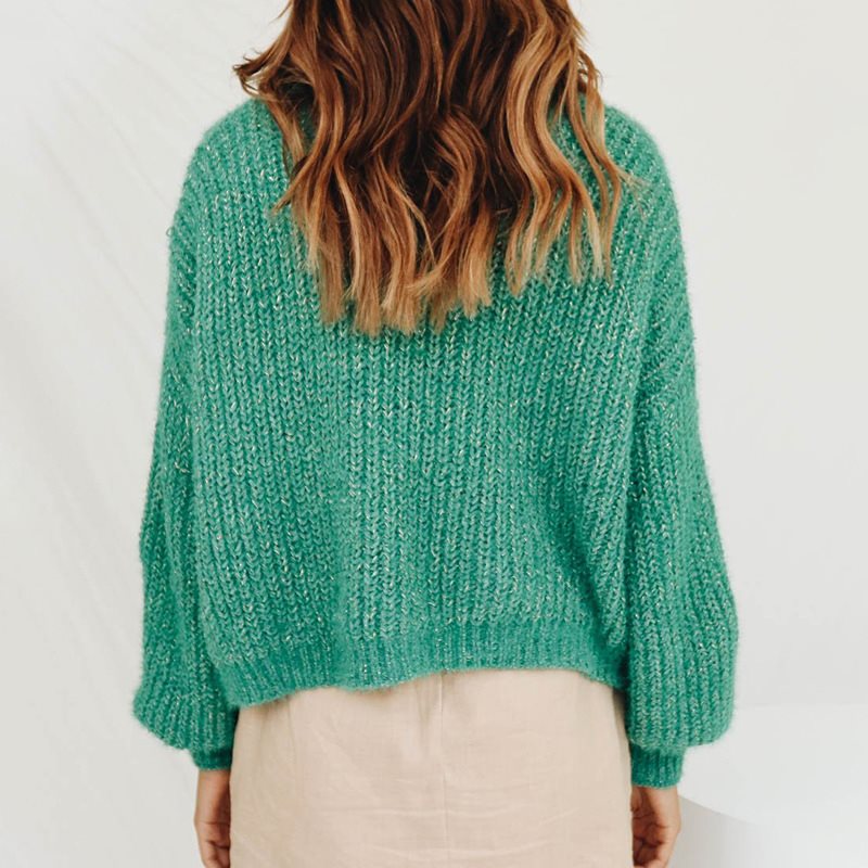 Flare Sleeve Winter Pullover Sweater