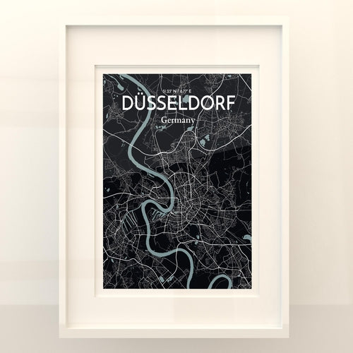 Düsseldorf City Map Poster