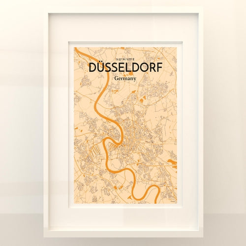 Düsseldorf City Map Poster