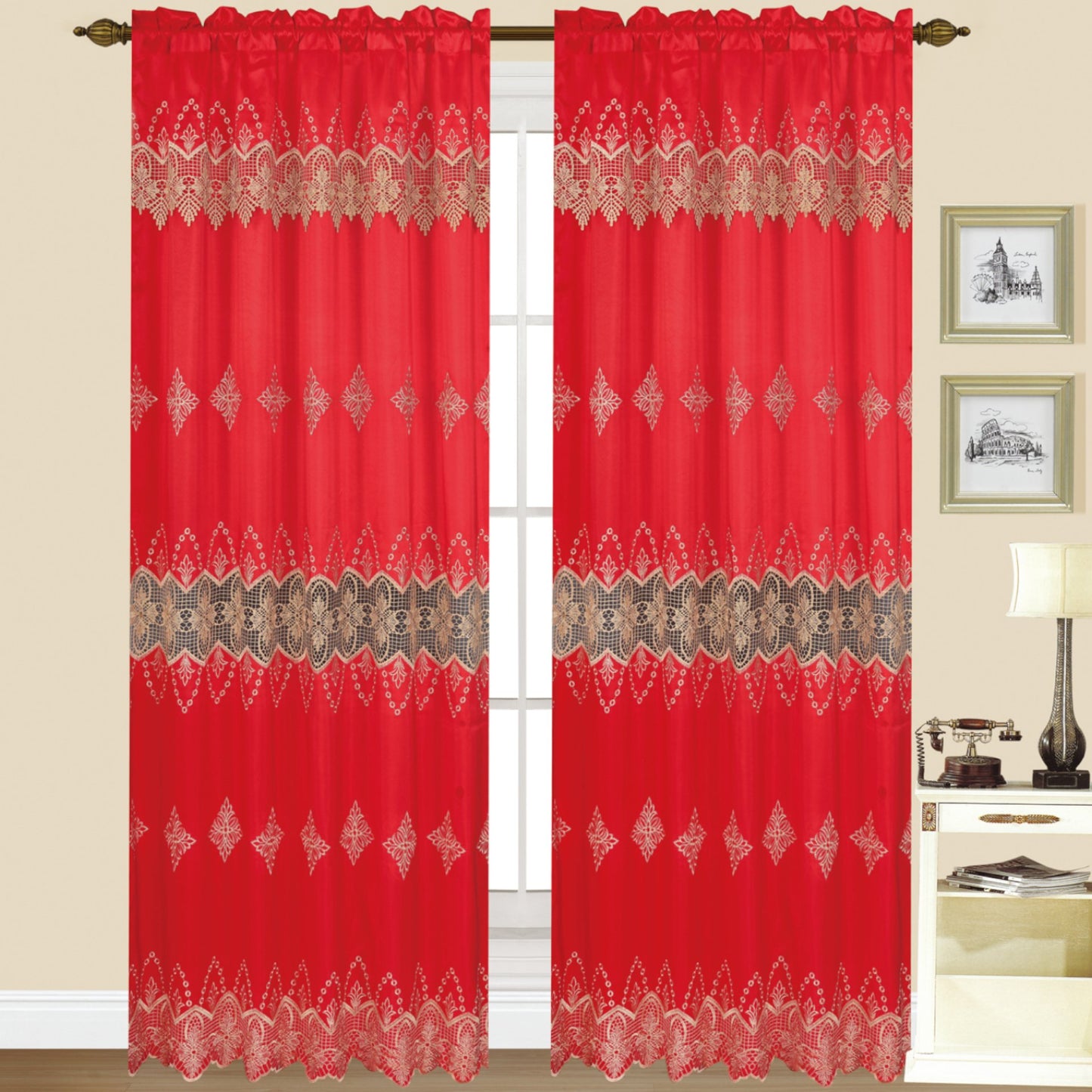 Scarlet - Macrame Panel - Set of Two - Assorted Colors