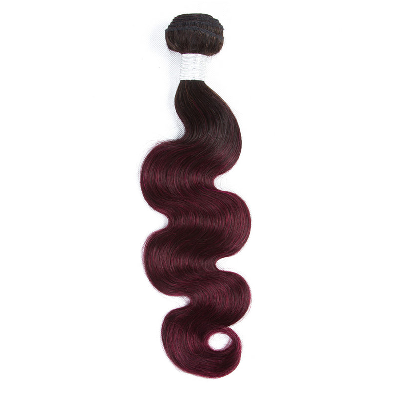 10A Grade #99J Body Wave #1B/99j BUNDLES with 4x4 CLOSURES & 13x4 FRO