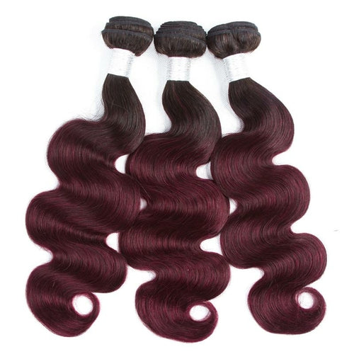 10A Grade #99J Body Wave #1B/99j BUNDLES with 4x4 CLOSURES & 13x4 FRO