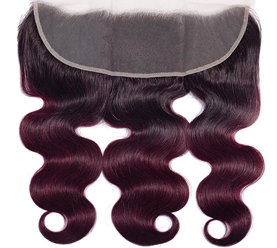 10A Grade #99J Body Wave #1B/99j BUNDLES with 4x4 CLOSURES & 13x4 FRO