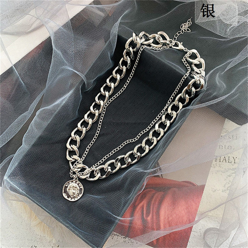 Hip-Hop Dual Layer Necklace