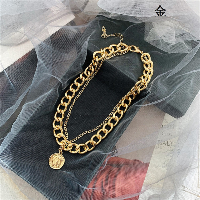 Hip-Hop Dual Layer Necklace