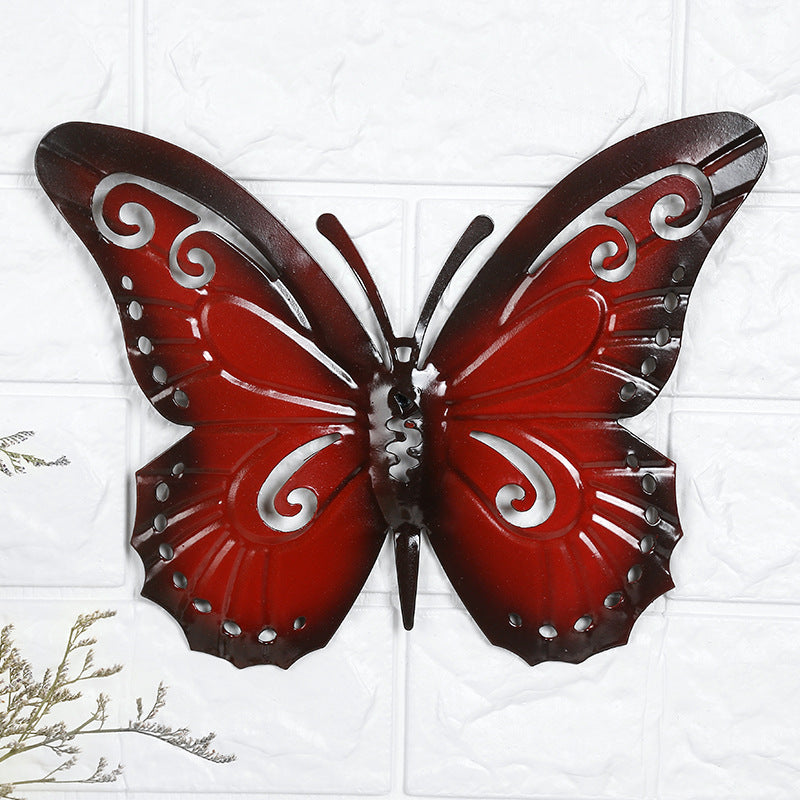 New Creative Wrought Iron Butterfly Wall Decoration