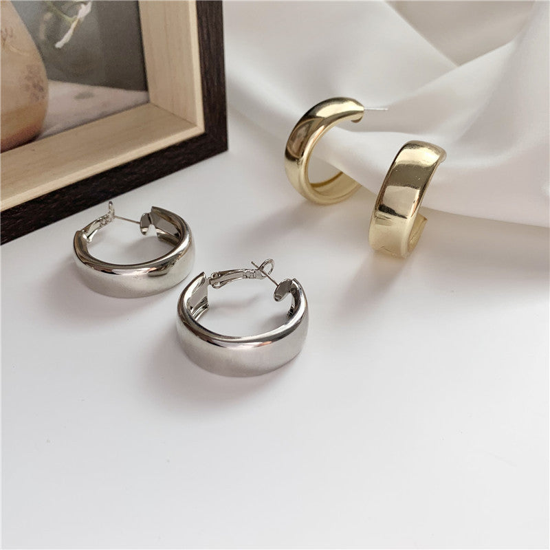 Metal Sensitive Mirror Earrings