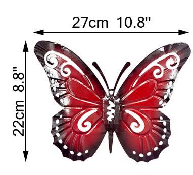 New Creative Wrought Iron Butterfly Wall Decoration