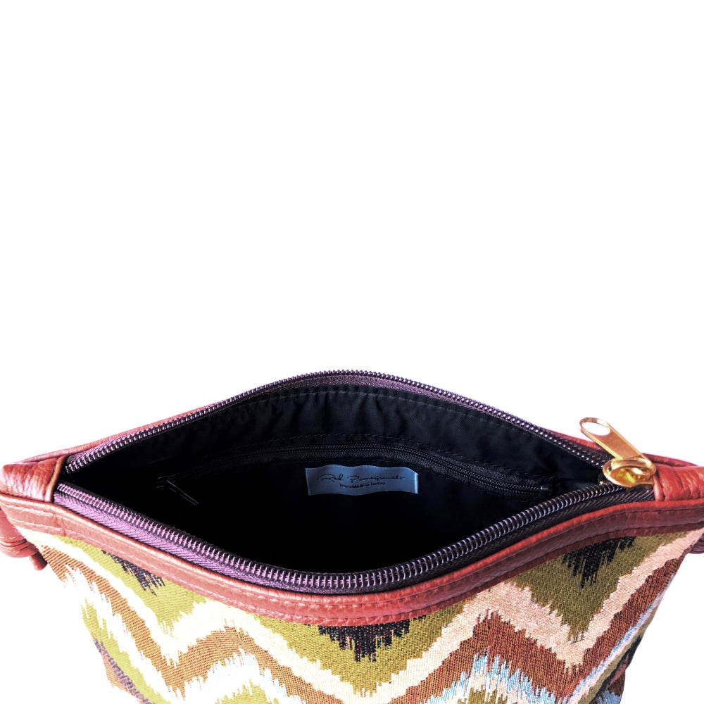 Jungle Chevron 12" Crossbody Bag