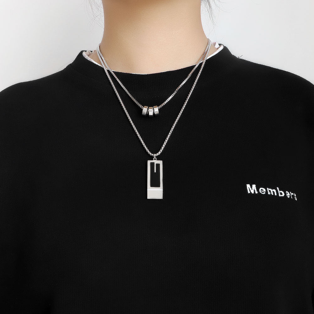Double -Layer Stacking Necklace