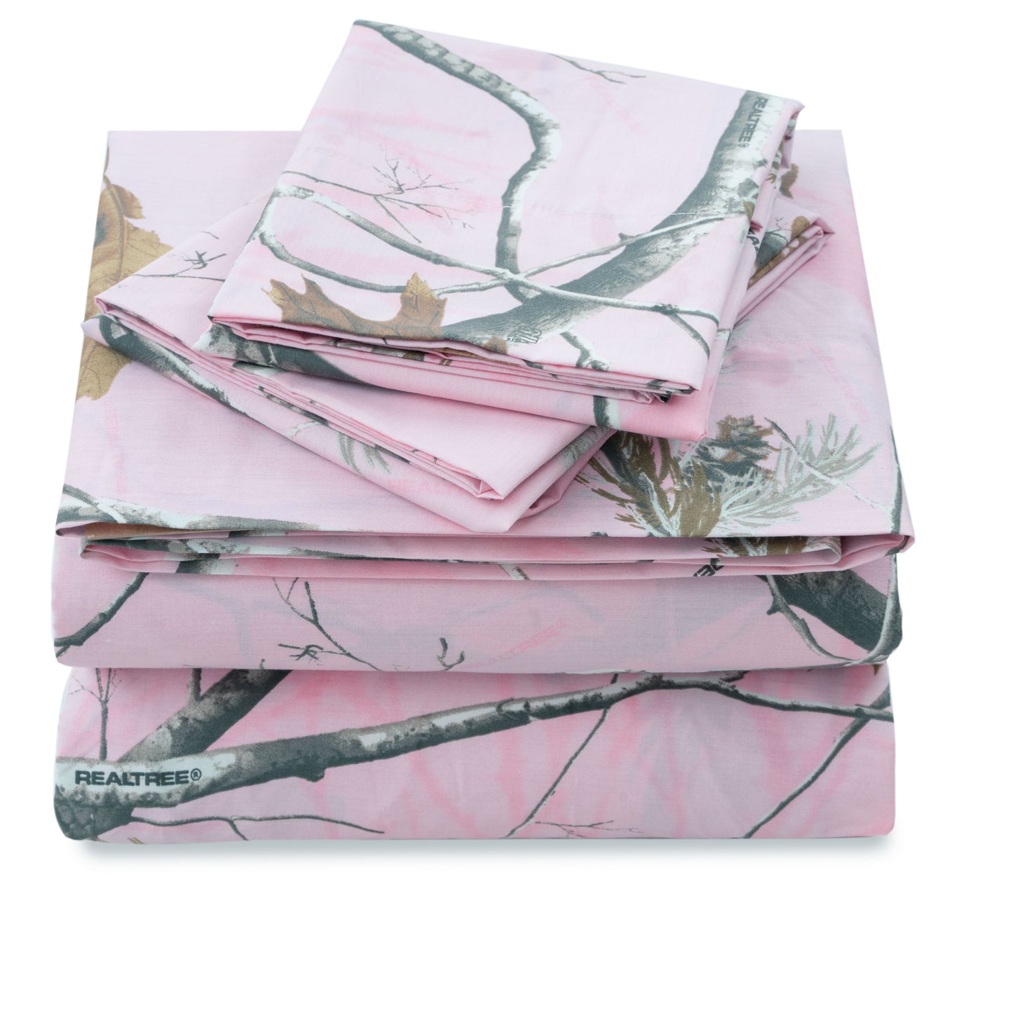 RealTree - AP Pink - Modern Rustic Camo Snazzy Sheet Set
