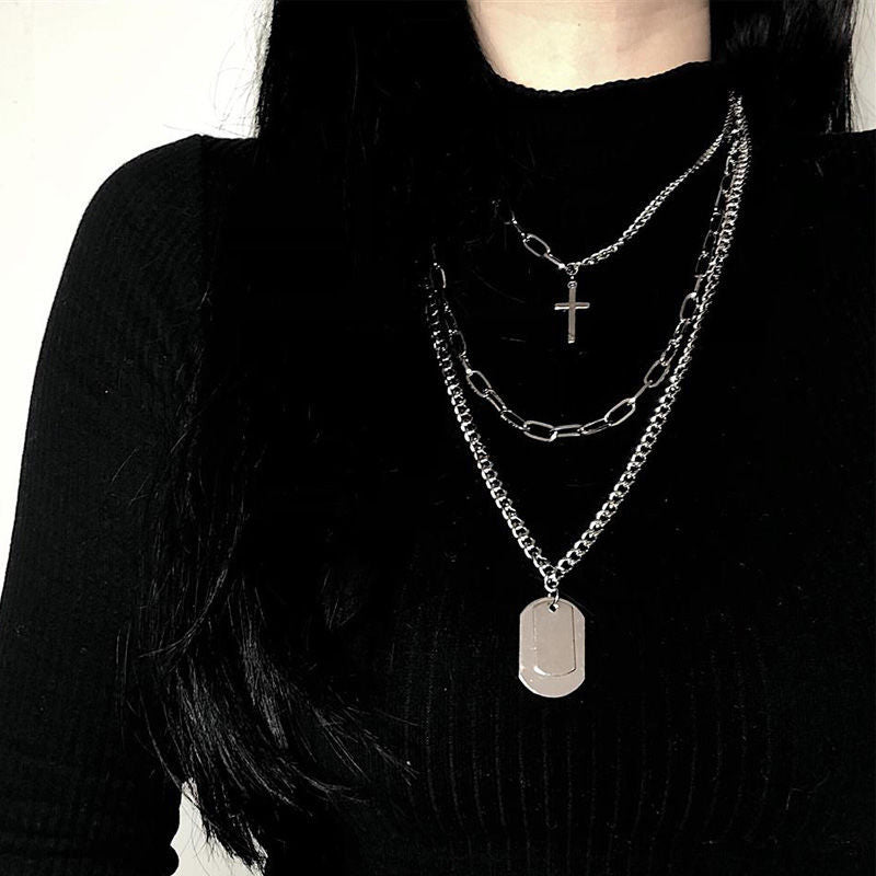 Layer Jumpy Hip -Hop Punk Necklace