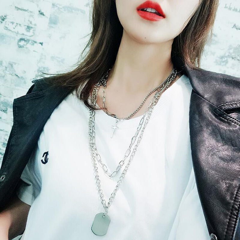 Layer Jumpy Hip -Hop Punk Necklace