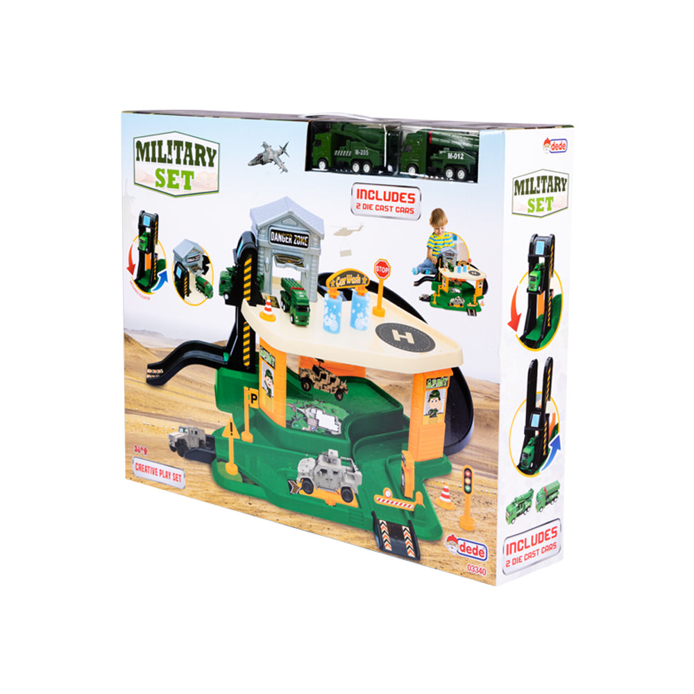 Dede Military Garage Kit, Suitable 3 Age and Up, 2 Military Vehicle,