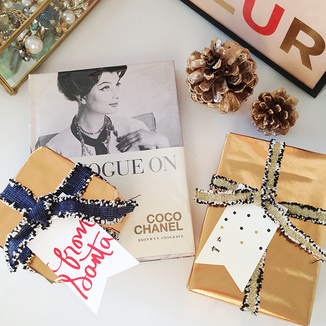 Gold & Black Confetti Single Tag