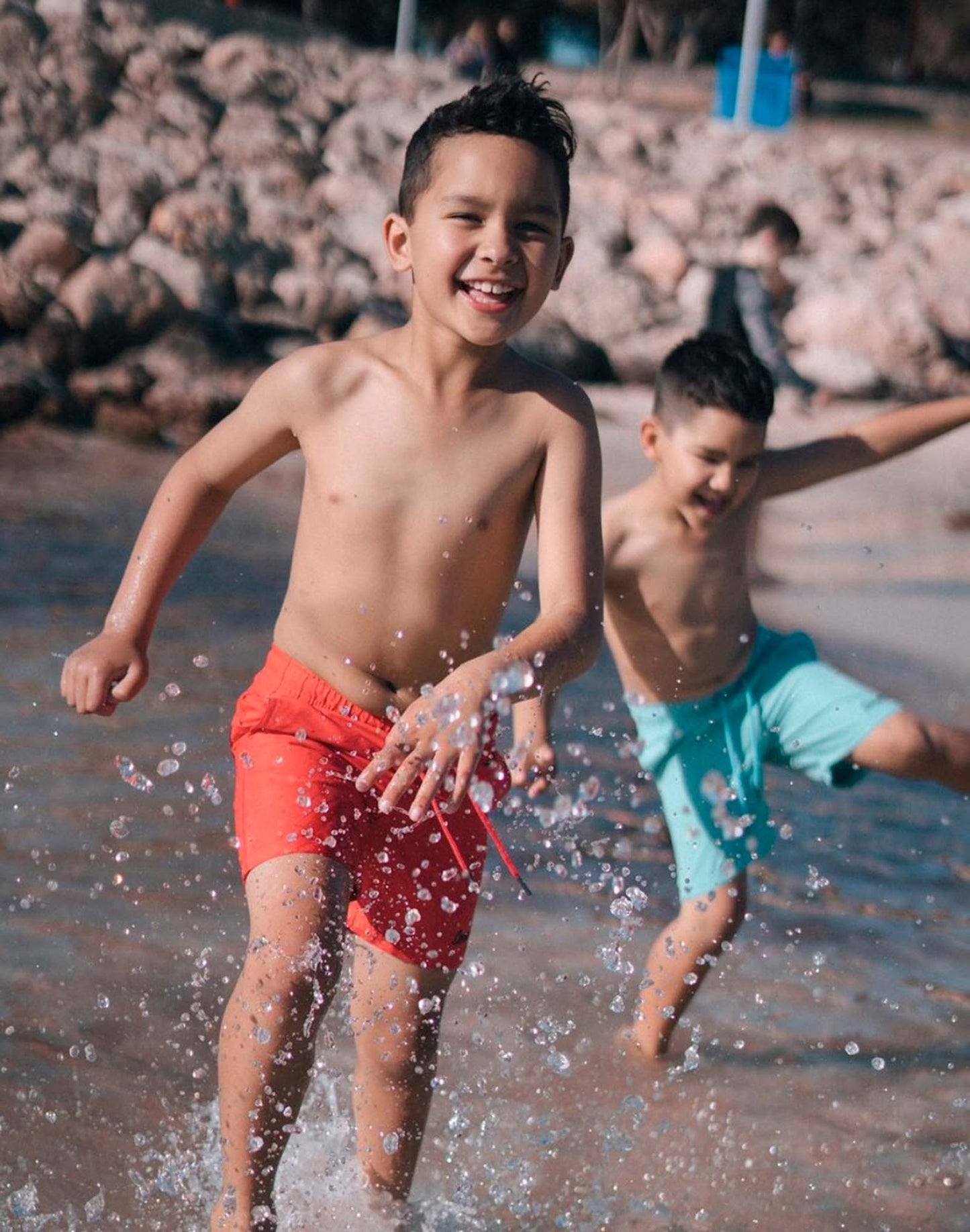 Red Kids Shorts