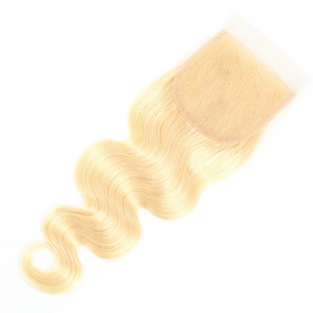 Blonde Body Wave #1B/613 BUNDLES with CLOSURES & FRONTALS