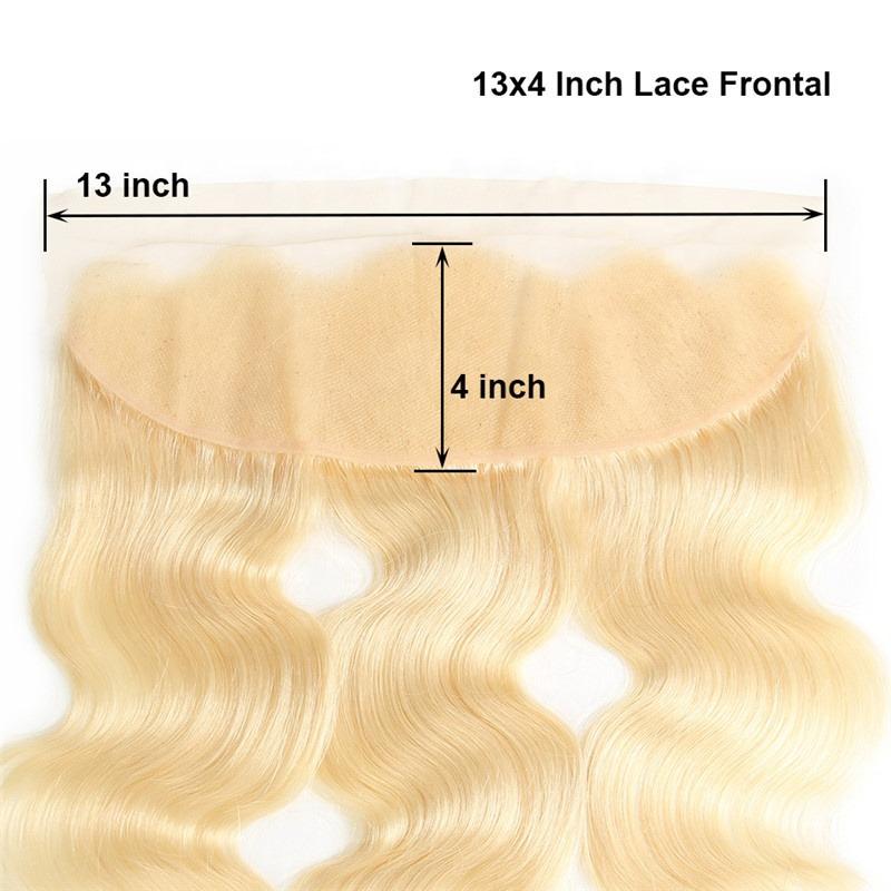Blonde Body Wave #1B/613 BUNDLES with CLOSURES & FRONTALS