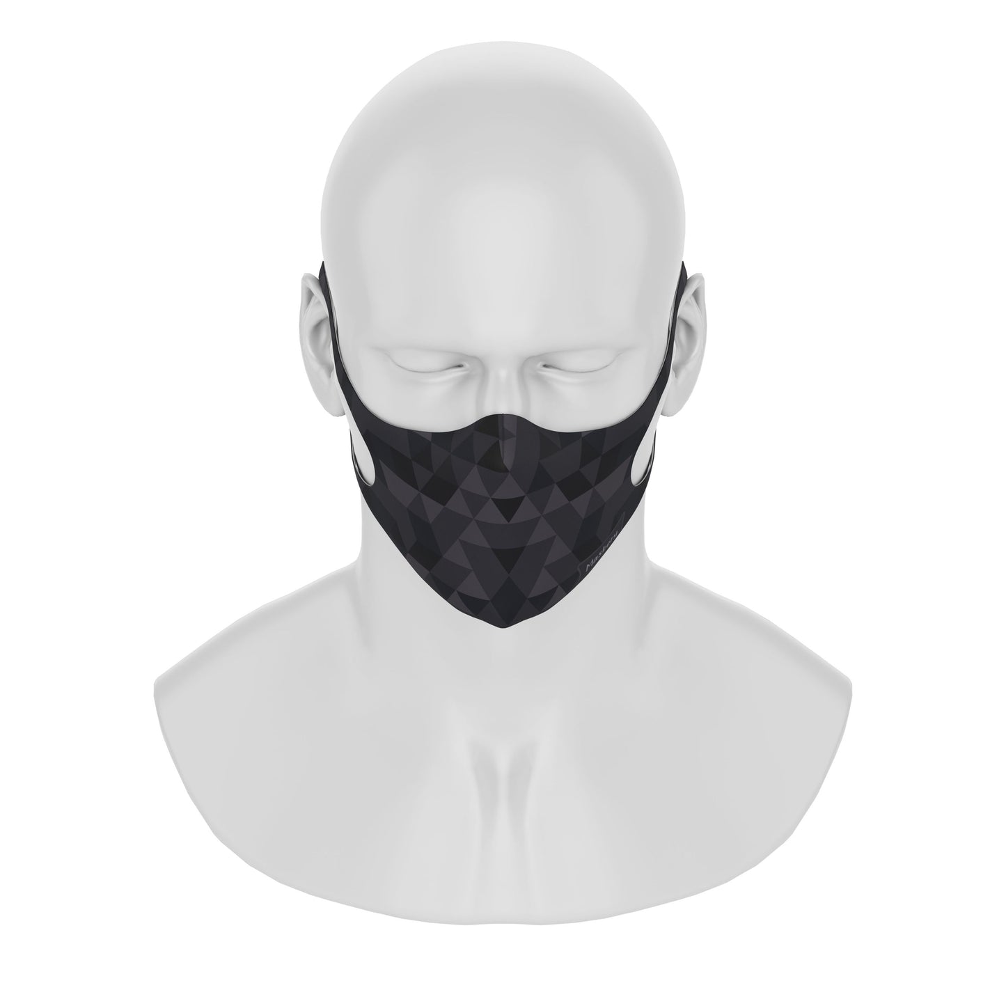 Maskery Design Face Mask Triangle of Black Shades