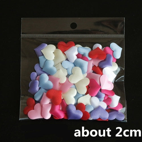 100 Pcs 2cm 3cm Sponge Heart Shaped Confetti Baby