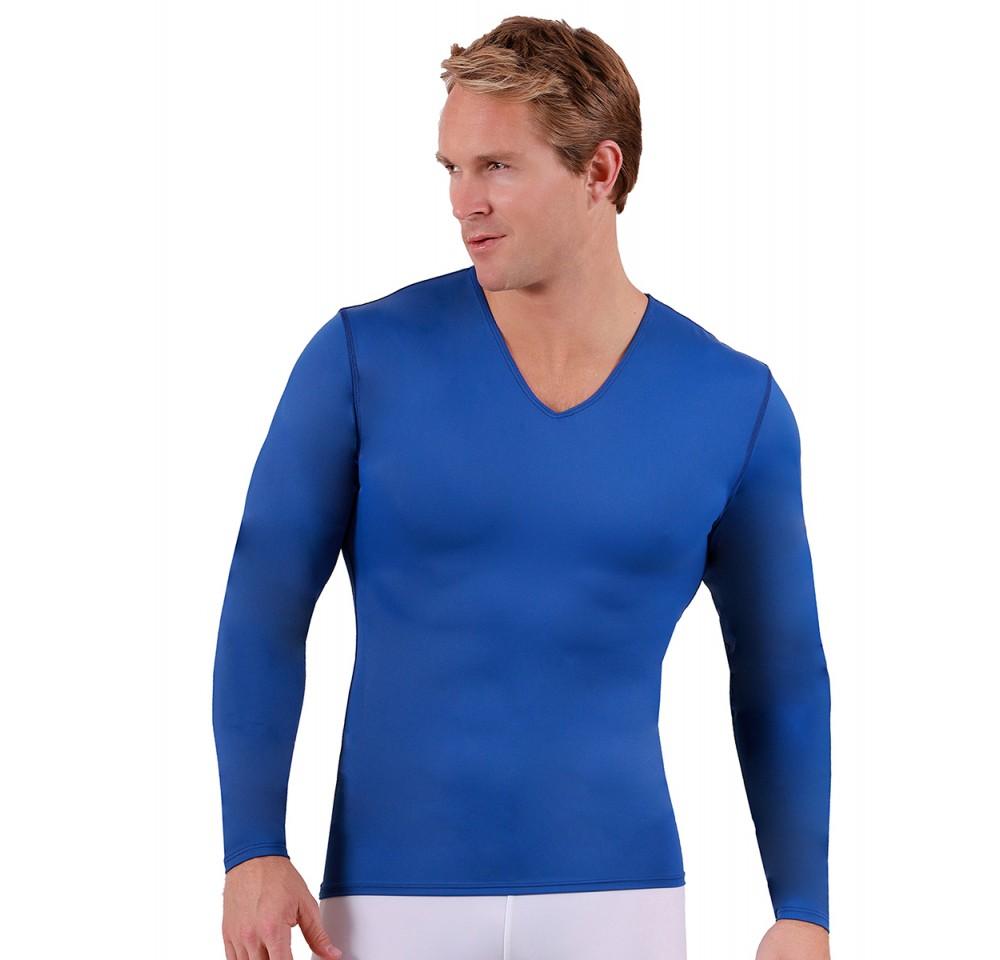 I.S.PRO USA Long Sleeve Active Wear Medium Compression V-Neck -