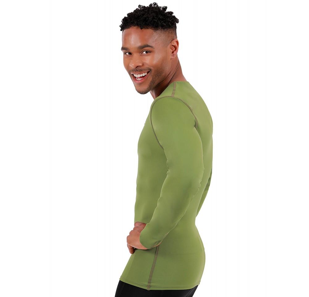 I.S.PRO USA Long Sleeve Active Wear Medium Compression V-Neck -
