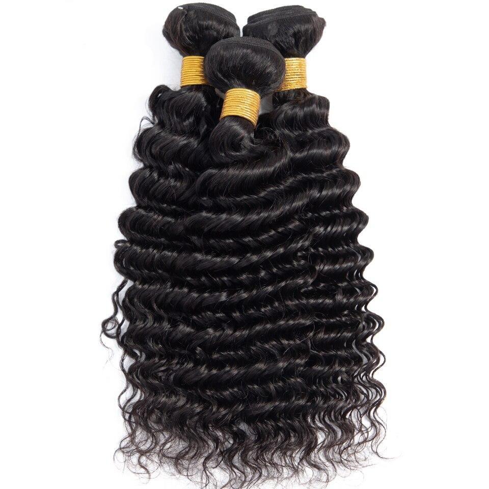 BeuMax 10A Grade 3/4 Deep Wave  Bundles with 4x4 Closure Brazilian