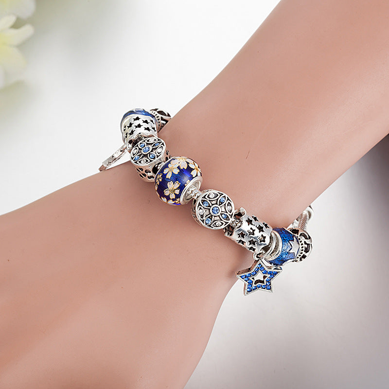 Crystal Enamel Beads Charm Beads Bracelet