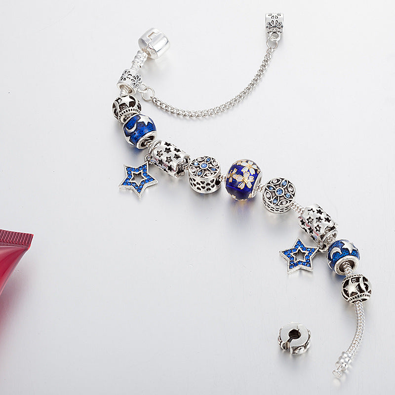 Crystal Enamel Beads Charm Beads Bracelet