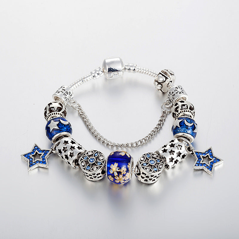 Crystal Enamel Beads Charm Beads Bracelet